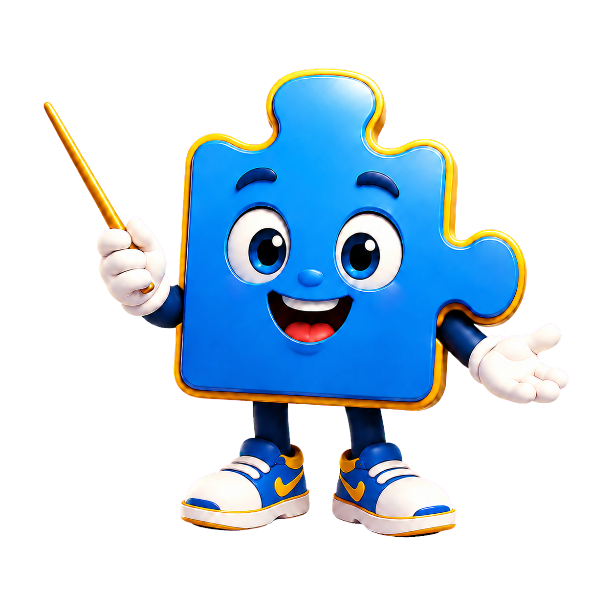 شخصية PuzzGo تشرح قواعد اللعبة